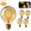 Ampoule globe Edison vintage E27 - Zoomdo - Blanc chaud 40 W - Lot de 4 1