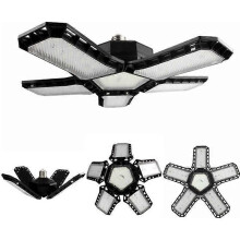 Lot de 2 ampoules LED pour garage 80 W E27/E26, support de lampe d'atelier déformable pour intérieur,