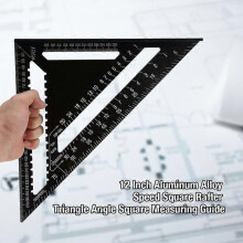Asixx Drawing Square 12 tums aluminiumlegering Carpenter Square för takbeläggningsprojekt