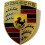 Emblem märke logotyp Porsche bilhuv metall 1