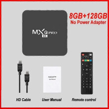 8G-128G - MXQ PRO S905L HD 3D Android 111 4K Smart TV Box Media Player mit 24G WiFi Kein Adat