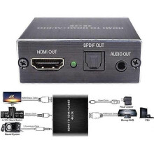 HDMI Stereo Audio Extractor, Optisk TOSLINK SPDIF Converter + 3 Audio Splitter Adapter
