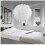 Lustre de plafond de luxe moderne avec boule de plumes blanches, lampe suspendue E27 1