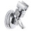 Shower suction cupChrome Metal Wall Mount Shower Head Bracket 5kg Max Load Bathroom Accessory 1