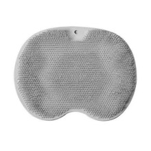 (Gris) Tapis de douche pour le lavage des pieds, coussin de massage avec ventouse, brosse dorsale confortable,