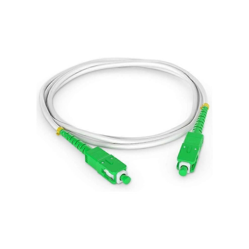 20M Fiber Optic Cable - Orange Livebox, SFR Bouygues Telecom Bbox - SC-APC to SC-APC (White)