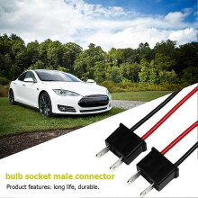 1 par H7 lampsockel hane Adapterkontakt för bilstrålkastare dimlampa