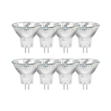 Lot de 8 ampoules halogènes MR11 12 V 20 W GU4, spot à intensité variable, 250 lm, blanc chaud 2700