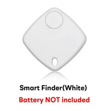 (Wit zonder batterij) Tuya Mini Smart Tag Bluetooth Draadloze Tracker Sleutel Portemonnee Bagage Tas