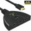 HDMI-switch - Ospecificerad - 4K - 3 portar - Stöder 3D - Ingen strömkabel krävs 1