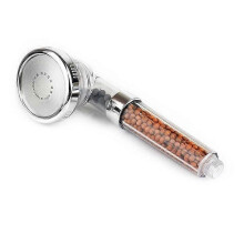 Pommeau de douche transparent à économie d'eau et filtre haute pression - Rain Gaugemassagejet