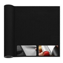 Reparatiepleister voor leer - Niet gespecificeerd - 50 x 137 cm - Zelfklevend - Waterdicht - Matzwart