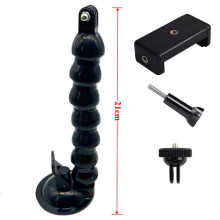 (7 Joints With Clip)Windshield Suction Cup Car Mount Bracket Flex Clamp Arm For GoPro hero 10 9 8 DJI