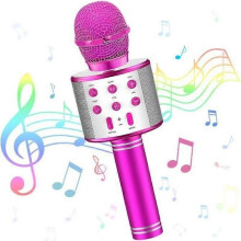 Kabelloses Karaoke-Mikrofon, USB-Bluetooth-Karaoke-Mikrofon für Kinder im Alter von 3–12 Jahren, Mädchen