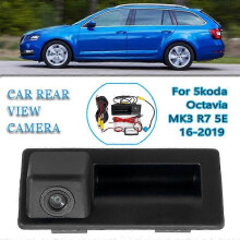 Caméra de recul HD pour coffre arrière de voiture, poignée de porte arrière, pour Skoda Octavia MK3