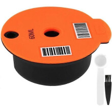 Filtre à café Capsule de café réutilisable en PP de 60 ml avec couvercle en silicone pour machine Bosch