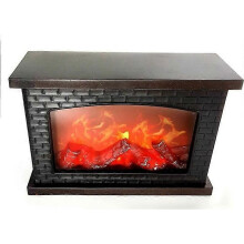 Chimenea LED de sobremesa - Linterna - Simulación de llama realista - Color negro