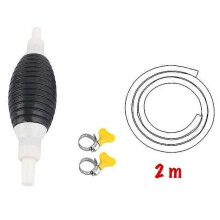 Tubo flessibile da 2 metri con pera per pompaggio liquidi tecnici, pompa manuale, pompa, carburante,