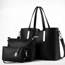 Black bag set - SWISSANT - Women - Braided - Zip closure