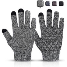 Winterhandschuhe – ZGEER – Touchscreen – rutschfest – warm – Einheitsgröße