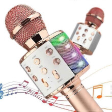 Wireless Karaoke Microphone for Kids - for Singing Girls Boys Christmas Birthday Gifts - Pink