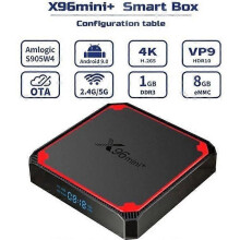 X96mini+ Android 9.0 SUNNZO TV-Box mit Amlogic S905W4 Quad Core 1 GB + 8 GB eMMC 2,4 G & 5 G WiFi 4