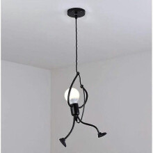 Lustre suspendu E27, design créatif de dessin animé, luminaire suspendu pour salon et chambre à coucher