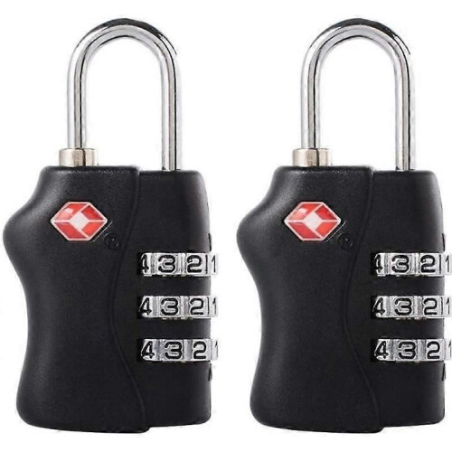 XCSOURCE TSA Luggage Locks3 Digit Security Padlock Combination Lock for Suitcase Luggage Bag Black 2