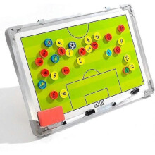 Lavagna tattica per calcio - ZGEER - Pieghevole e portatile - Pennarello magnetico - Cancellabile a
