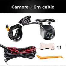 (caméra et câble de 6 m) Caméra de recul de voiture HD 1080P Caméra vidéo de vision nocturne inversée