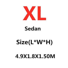 (XL-4.9X1.8X1.50M) Housse universelle pour berline, taille S/M/L/XL/XXL, intérieur et extérieur, protection