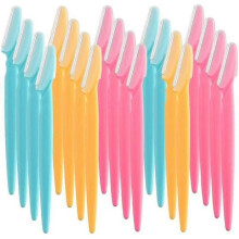 Eyebrow Razor Precision Portable Hair Remover - ZGEER - 20 st - Rostfritt stålblad - Skyddsnät
