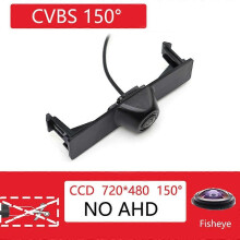 (CVBS 480P) Telecamera di parcheggio con vista frontale per auto AHD 1080P, visione notturna per Toyota