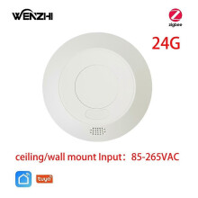 (ZigBee 24G)ZigBee/Wifi 5.8/24G MmWave Radar Mänsklig närvarorörelsesensor med 16A reläluminansdetektion