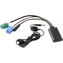 Bil Bluetooth 5.0 Aux-kabel Mikrofon Handsfree Mobiltelefon Gratis samtalsadapter för Renault 2005-2011