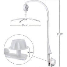 Braccio porta-mobile musicale per bambini + carillon a carica manuale. Musica comoda. Può trasportare