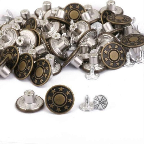 50 boutons à tige de 17 mm 1