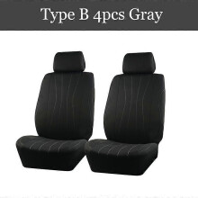 (Tipo B 4 pezzi grigio) Set di coprisedili per auto universali in poliestere da 4/9 pezzi, accessori