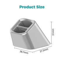 (Silver)Car Mobile Phone Holder Bracket Air Outlet Accessories Charger Stand Base Dashboard Mount Phone
