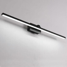 LED Mirror Wall Light Waterproof Anti-fog - Black - Aluminum - 40cm 8w - Warm Light