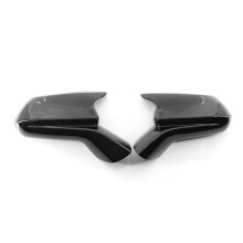 (Noir) 2 pièces de coque de rétroviseur de voiture, pièces de rechange extérieures, coque de protection