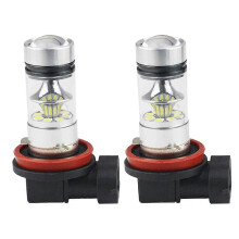 2st LED-strålkastare Glödlampa H4 H7 H11 Bilkörningslampa Hell/halvljus 6500K Superstarka dimljus 100W