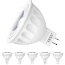 Projecteur LED GU5.3, 5 W MR16 GU5.3, équivalent ampoule halogène 50 W, 500 lumens, blanc chaud 3 000