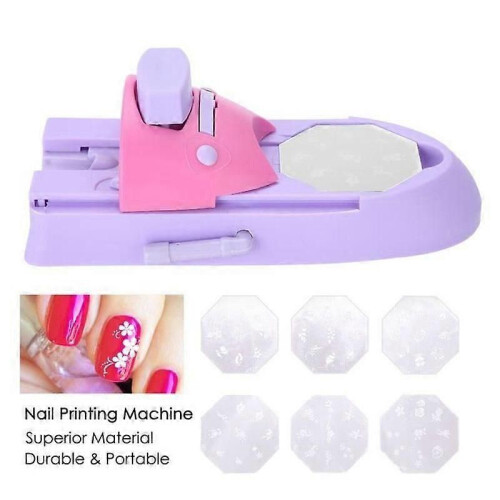 Nail ArtNail Printing Machine Printing Design Pattern Manicure Stamp Machine Stamper Kit DIY
