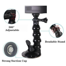 Car Suction Cup Phone Holder in Car Window Glass Flexible Bracket Adjustable Snake Mount 360 Rotation