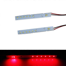 (Röd)iJDM 9SMD LED-ögonlocksögonbrynsmoduler för 2008-2010 BMW E60 LCI 5-serien 528i 535i 550i M5, HID-matchning