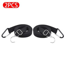 (2 pièces) 2 pièces Housse de voiture universelle Bande fixe 440CM Bande élastique extérieure coupe-vent