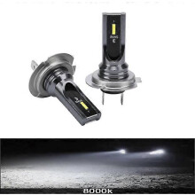 (H8)2st H7 Led H4 Canbus CSP Chips Bilstrålkastare Glödlampor H1 H11 H8 HB3 9005 HB4 Dimljus 6000K 4300K