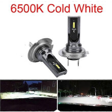 (H8)2st H7 Led H4 Canbus CSP Chips Bilstrålkastare Glödlampor H1 H11 H8 HB3 9005 HB4 Dimljus 6000K 4300K