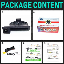 (Redsonylens-NTSC) Caméra de recul 170 degrés AHD 1080P pour coffre de voiture, pour BMW Série 3 5